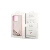 Guess GUHCP14LLC4PSGP iPhone 14 Pro 6.1 készülékhez kemény tok Liquid Glitter 4G Transculent rózsaszín