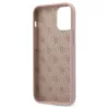 Guess GUHCP12SLSLMGLP iPhone 12 mini készülékhez keménytok Silicone Script Gold Logo világos rózsaszín