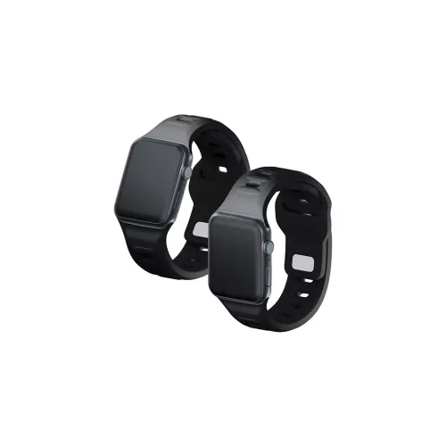 3MK szilikon óraszíj Apple Watch készülékhez 42/44/45/49mm fekete