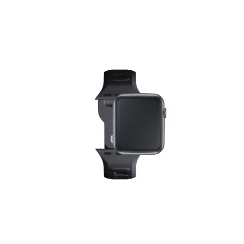 3MK szilikon óraszíj Apple Watch készülékhez 42/44/45/49mm fekete
