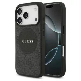   Guess 4G Circle Classic Logo MagSafe tok iPhone 17 Pro készülékhez fekete