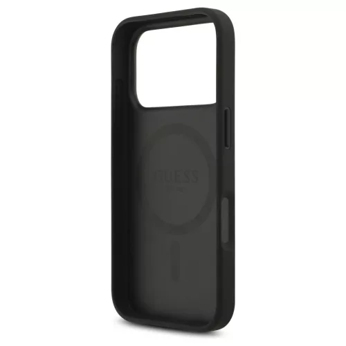 Guess 4G Circle Classic Logo MagSafe tok iPhone 17 Pro készülékhez fekete