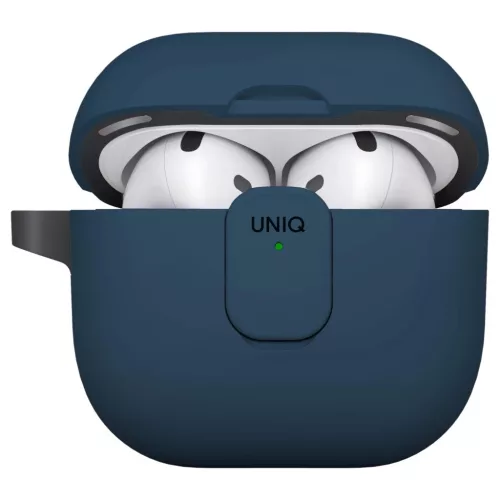 Case UNIQ Clyde AirPods 4 készülékhez zárható tok kék
