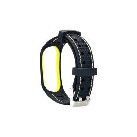   Beline szíj Mi Band 7 Sport készülékhez, fekete/limezöld
