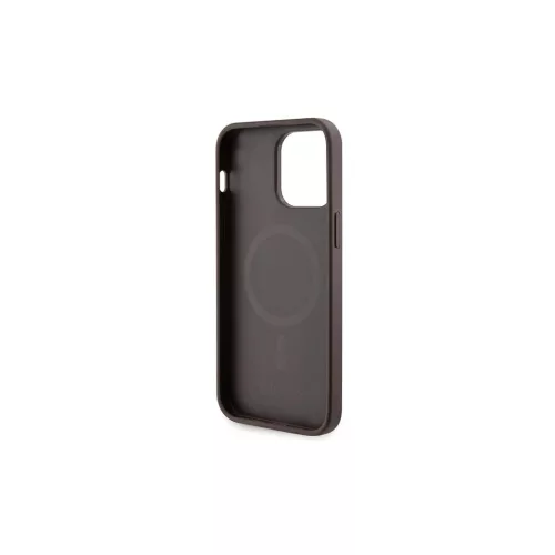 Guess GUHMP15XP4RPSW iPhone 15 Pro Max készülékhez keménytok 4G Printed Stripes MagSafe barna