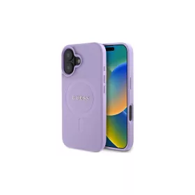   Guess GUHMP16SPSAHMCU iPhone 16 6.1 készülékhez Saffiano MagSafe keménytok lila