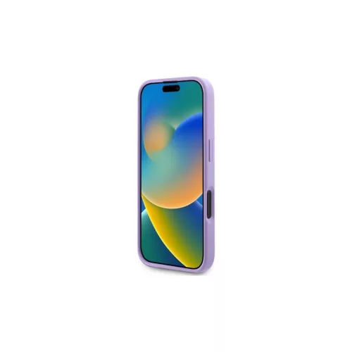 Guess GUHMP16SPSAHMCU iPhone 16 6.1 készülékhez Saffiano MagSafe keménytok lila