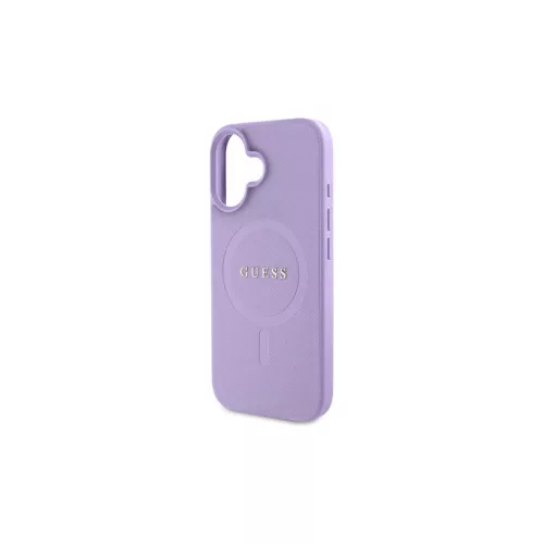 Guess GUHMP16SPSAHMCU iPhone 16 6.1 készülékhez Saffiano MagSafe keménytok lila