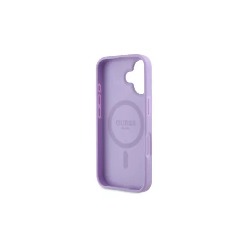 Guess GUHMP16SPSAHMCU iPhone 16 6.1 készülékhez Saffiano MagSafe keménytok lila