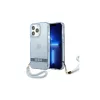 Guess GUHCP13LHTSGSB keménytok iPhone 13 Pro és iPhone 13 6,1" készülékhez Translucent Stap, kék