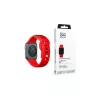 3MK szilikon óraszíj Apple Watch 38/40/41mm készülékhez, piros