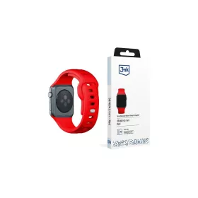   3MK szilikon óraszíj Apple Watch 38/40/41mm készülékhez, piros