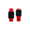 3MK szilikon óraszíj Apple Watch 38/40/41mm készülékhez, piros