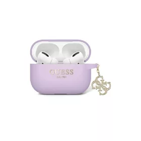   Guess GUAP2LECG4U AirPods Pro 2 (2022/2023) tok AirPods Pro 2 készülékhez Liquid Silicone Glitter Triangle C lila