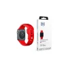 3MK szilikon óracsíj Apple Watch 42/44/45/49mm készülékhez piros