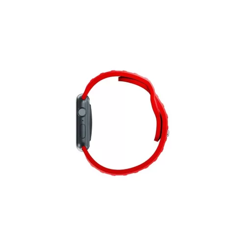 3MK szilikon óracsíj Apple Watch 42/44/45/49mm készülékhez piros