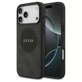   Guess 4G Circle Classic Logo MagSafe tok iPhone 17 Pro Max készülékhez fekete