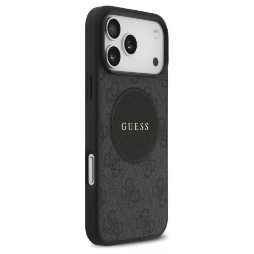 Guess 4G Circle Classic Logo MagSafe tok iPhone 17 Pro Max készülékhez fekete