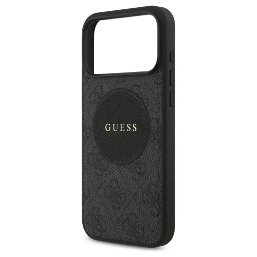 Guess 4G Circle Classic Logo MagSafe tok iPhone 17 Pro Max készülékhez fekete