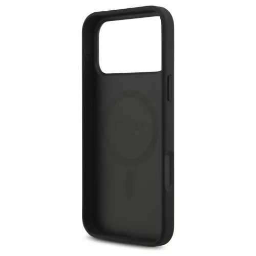 Guess 4G Circle Classic Logo MagSafe tok iPhone 17 Pro Max készülékhez fekete