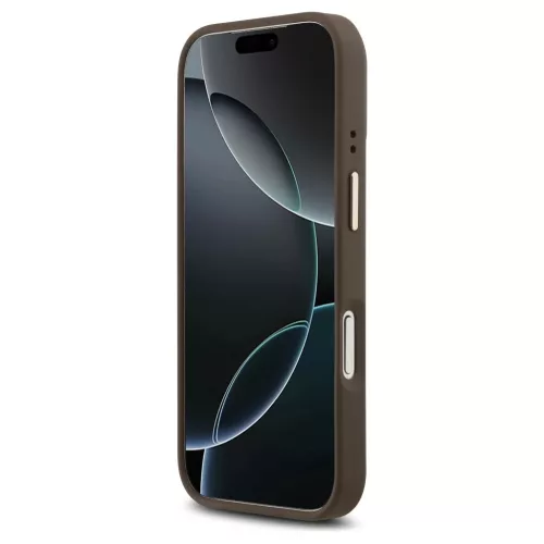 Guess 4G Stripe MagSafe tok iPhone 17 Pro készülékhez barna