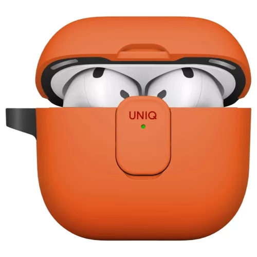 UNIQ Clyde Lock tok AirPods 4 készülékhez narancssárga