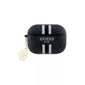   Guess GUAP2P4RPSK AirPods Pro 2 (2022/2023) készülékhez tok 4G Printed Stripes Charm fekete