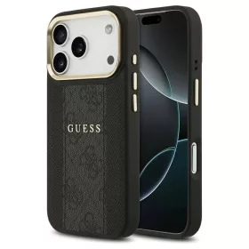   Guess 4G Stripe MagSafe tok iPhone 17 Pro készülékhez fekete