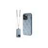Guess GUHCP14LP4TDSCPB iPhone 14 Pro 6.1 készülékhez kemény tok Crossbody 4G Metal Logo kék