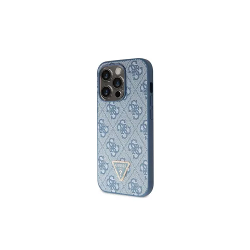 Guess GUHCP14LP4TDSCPB iPhone 14 Pro 6.1 készülékhez kemény tok Crossbody 4G Metal Logo kék