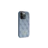 Guess GUHCP14LP4TDSCPB iPhone 14 Pro 6.1 készülékhez kemény tok Crossbody 4G Metal Logo kék