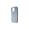 Guess GUHCP14LP4TDSCPB iPhone 14 Pro 6.1 készülékhez kemény tok Crossbody 4G Metal Logo kék
