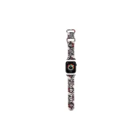   Hello Kitty szíj HKAWMSDGPTE Apple Watch 38/40/41mm készülékhez szilikon címkék Graffiti bézs