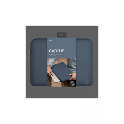 UNIQ Cyprus Laptop Tok 14" vízálló neoprén mélykék