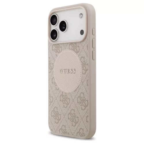 Tok Guess 4G Circle Classic Logo MagSafe iPhone 17 Pro Max készülékhez rózsaszín