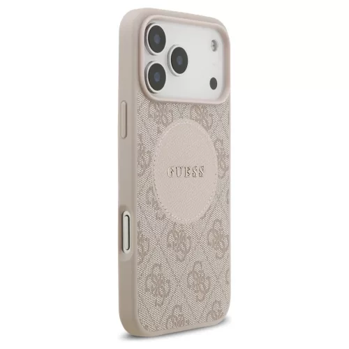 Tok Guess 4G Circle Classic Logo MagSafe iPhone 17 Pro Max készülékhez rózsaszín