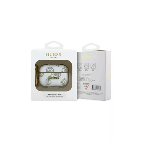 Guess GUAP2PG4GPH AirPods Pro 2 (2022/2023) készülékhez tok 4G Hook fehér