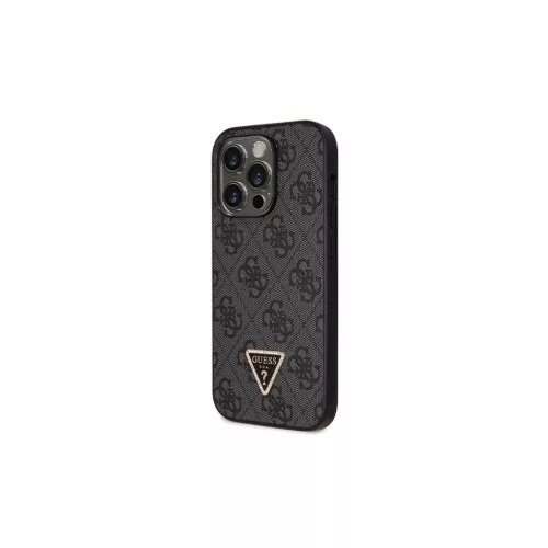 Guess GUHCP14LP4TDSCPK iPhone 14 Pro 6.1” készülékhez Crossbody 4G Metal Logo kemény tok fekete