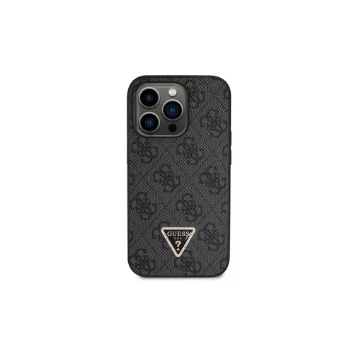 Guess GUHCP14LP4TDSCPK iPhone 14 Pro 6.1” készülékhez Crossbody 4G Metal Logo kemény tok fekete