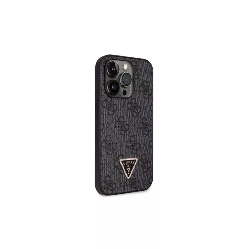 Guess GUHCP14LP4TDSCPK iPhone 14 Pro 6.1” készülékhez Crossbody 4G Metal Logo kemény tok fekete