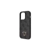 Guess GUHCP14LP4TDSCPK iPhone 14 Pro 6.1” készülékhez Crossbody 4G Metal Logo kemény tok fekete