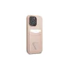 Guess GUHCP13LPSATPP iPhone 13 Pro / 13 6,1" készülékhez tok SaffianoTriangle Logo Cardslot rózsaszín