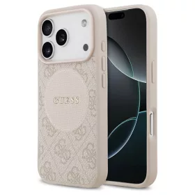   Guess 4G Circle Classic Logo MagSafe tok iPhone 17 Pro készülékhez rózsaszín