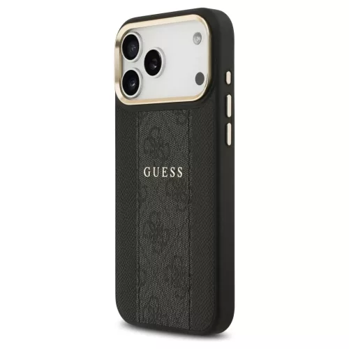 tok Guess 4G Stripe MagSafe iPhone 17 Pro Max készülékhez fekete