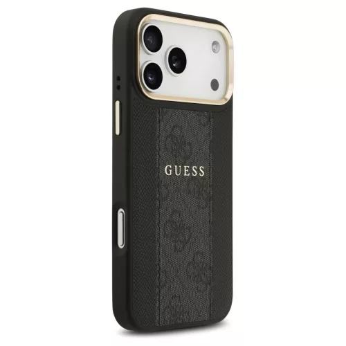 tok Guess 4G Stripe MagSafe iPhone 17 Pro Max készülékhez fekete