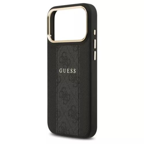 tok Guess 4G Stripe MagSafe iPhone 17 Pro Max készülékhez fekete