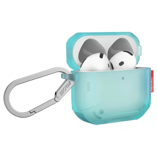 Skinarma Mecha CE tok AirPods 4 készülékhez türkiz