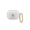 Guess GUAPUCG4GT AirPods Pro tok készülékhez Transparent Glitter Collection