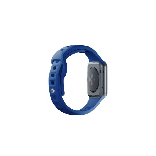 3MK szilikon óraszíj Apple Watch 42/44/45/49mm készülékhez kék