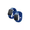 3MK szilikon óraszíj Apple Watch 42/44/45/49mm készülékhez kék